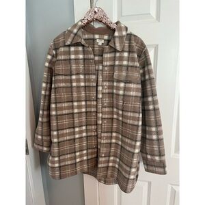 J. Crew Large Plaid Oversized Shacket